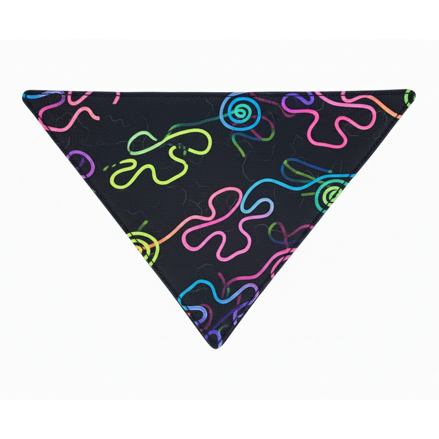 Dog Bandana - Neon Squiggle