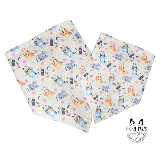 Dog Bandana - Bluey Flower Crowns