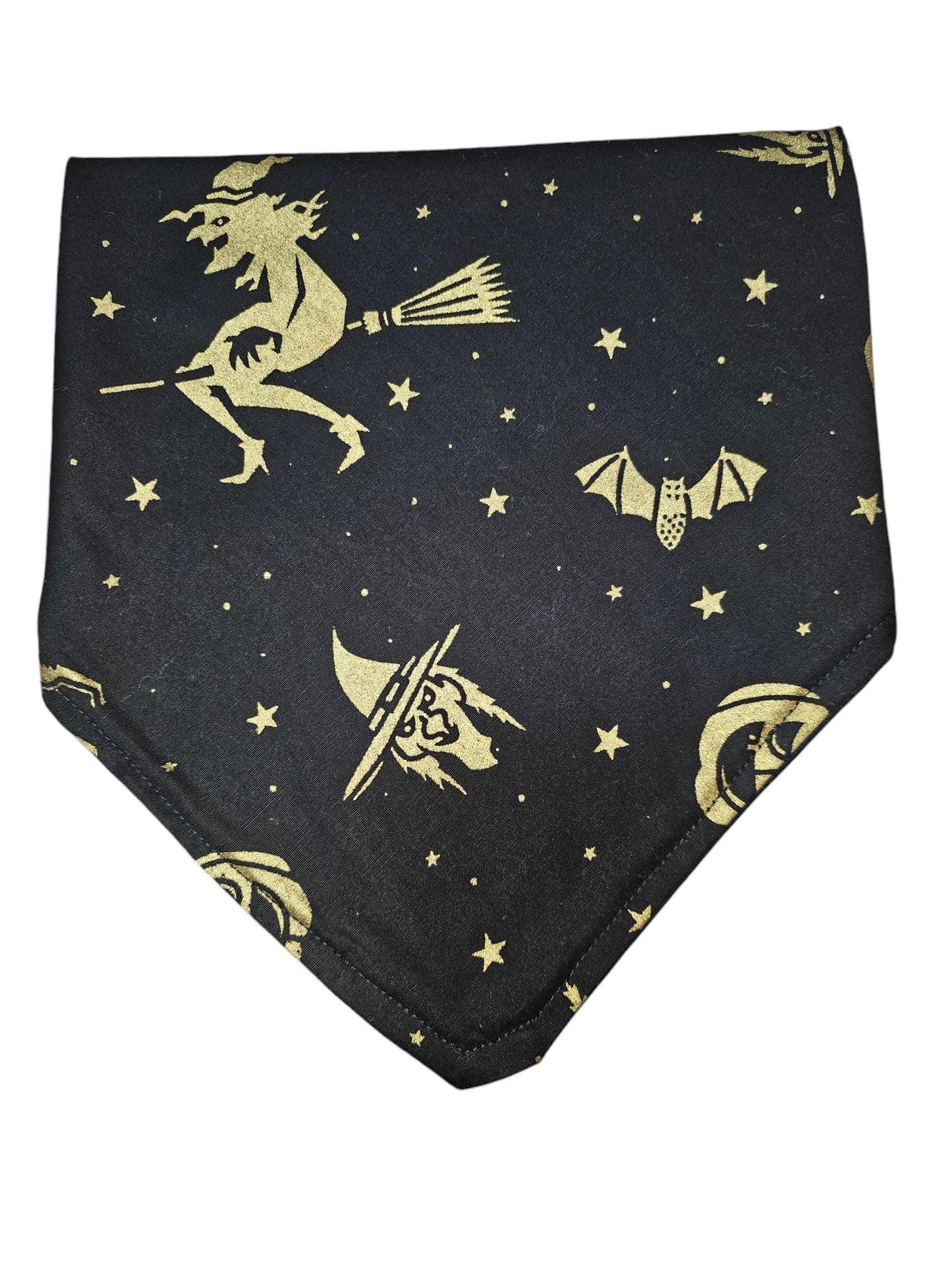 Dog Bandana - Gold Witches