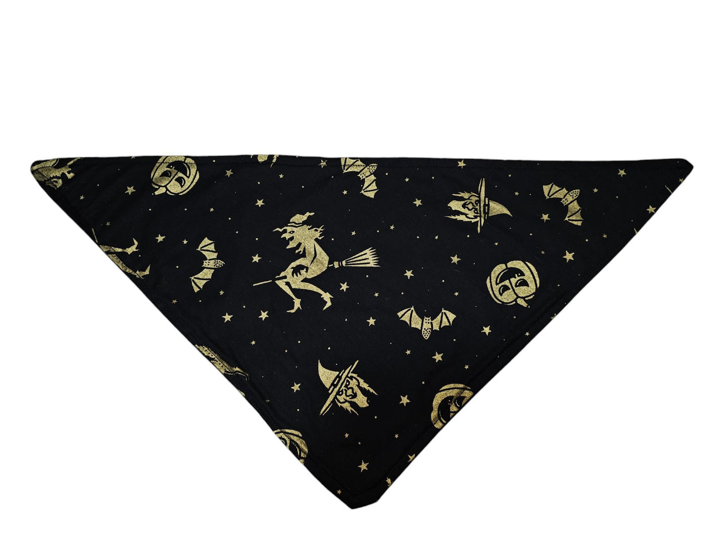 Dog Bandana - Gold Witches