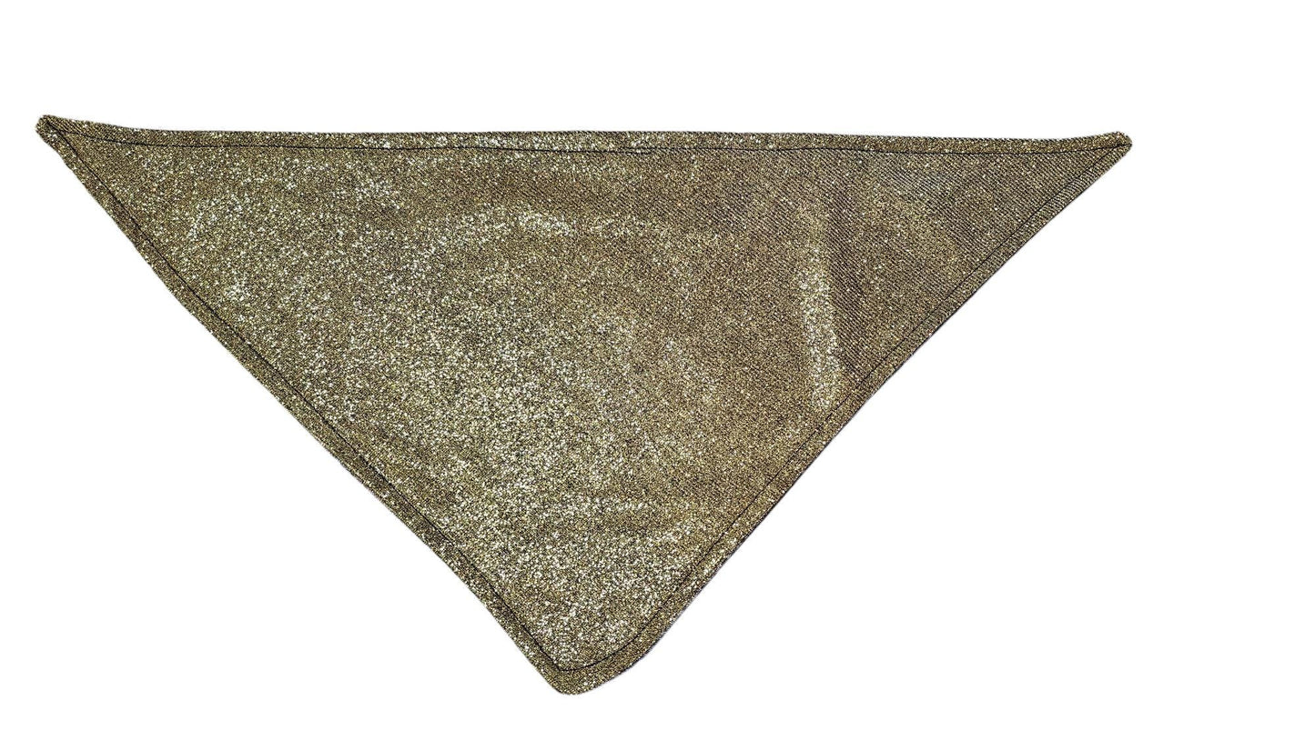 Dog Bandana - Gold Sparkly