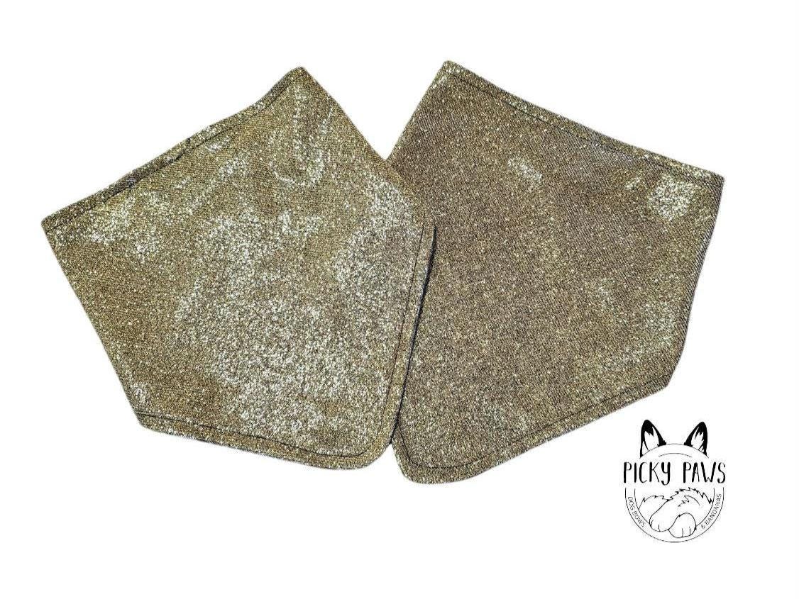 Dog Bandana - Gold Sparkly