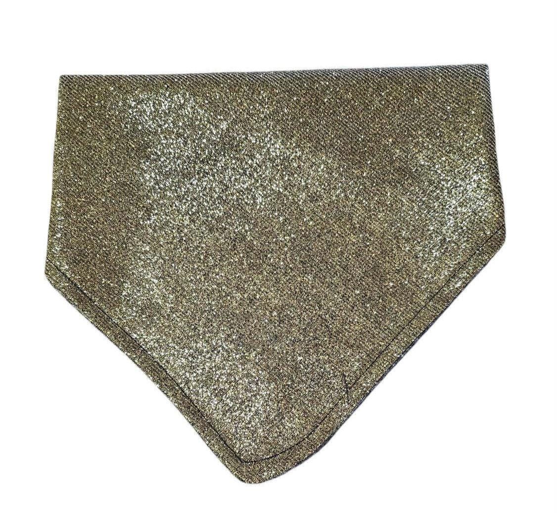 Dog Bandana - Gold Sparkly