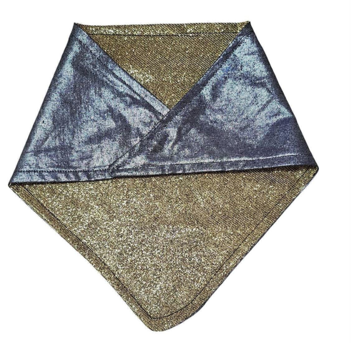 Dog Bandana - Gold Sparkly