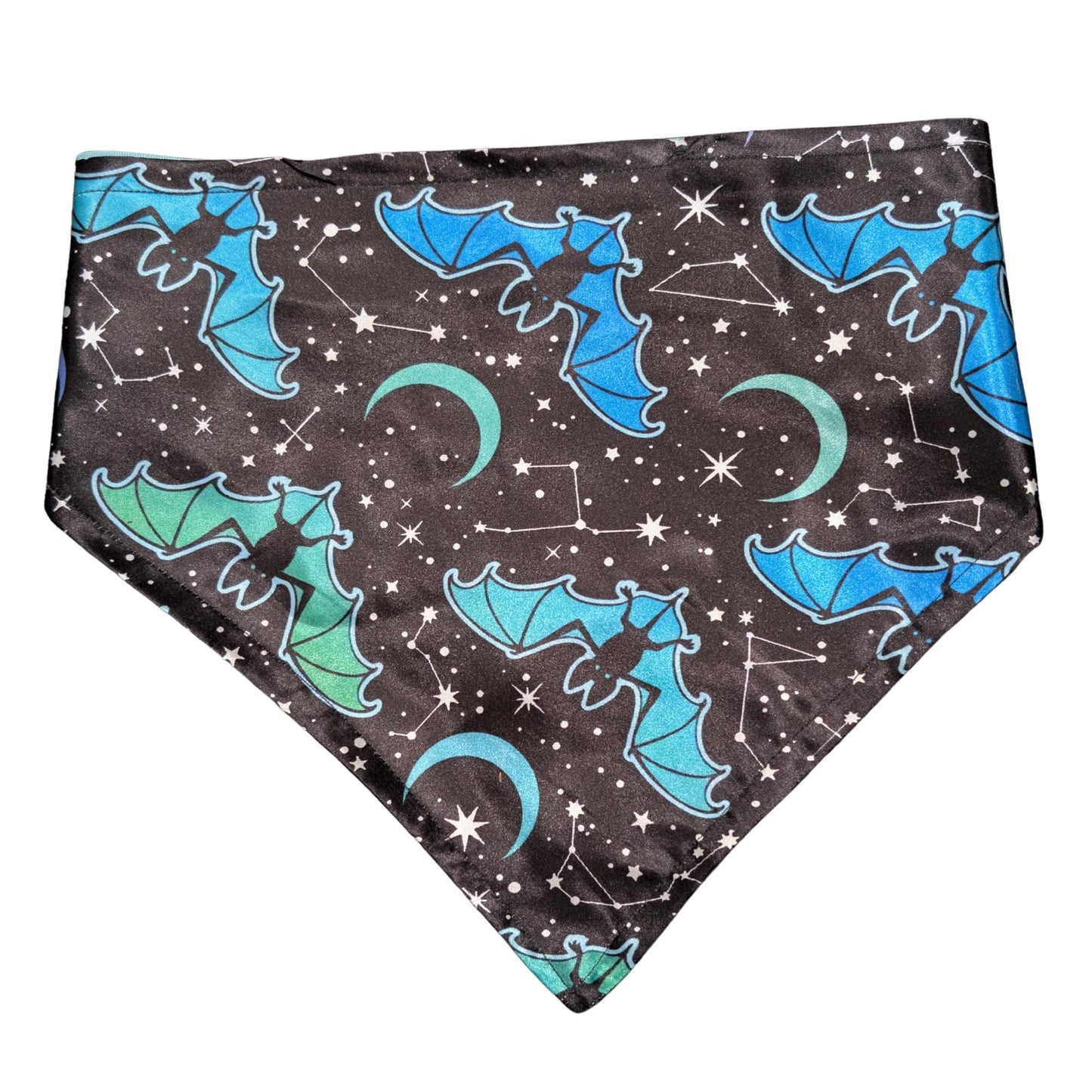 Dog Bandana - Blue Halloween Bats