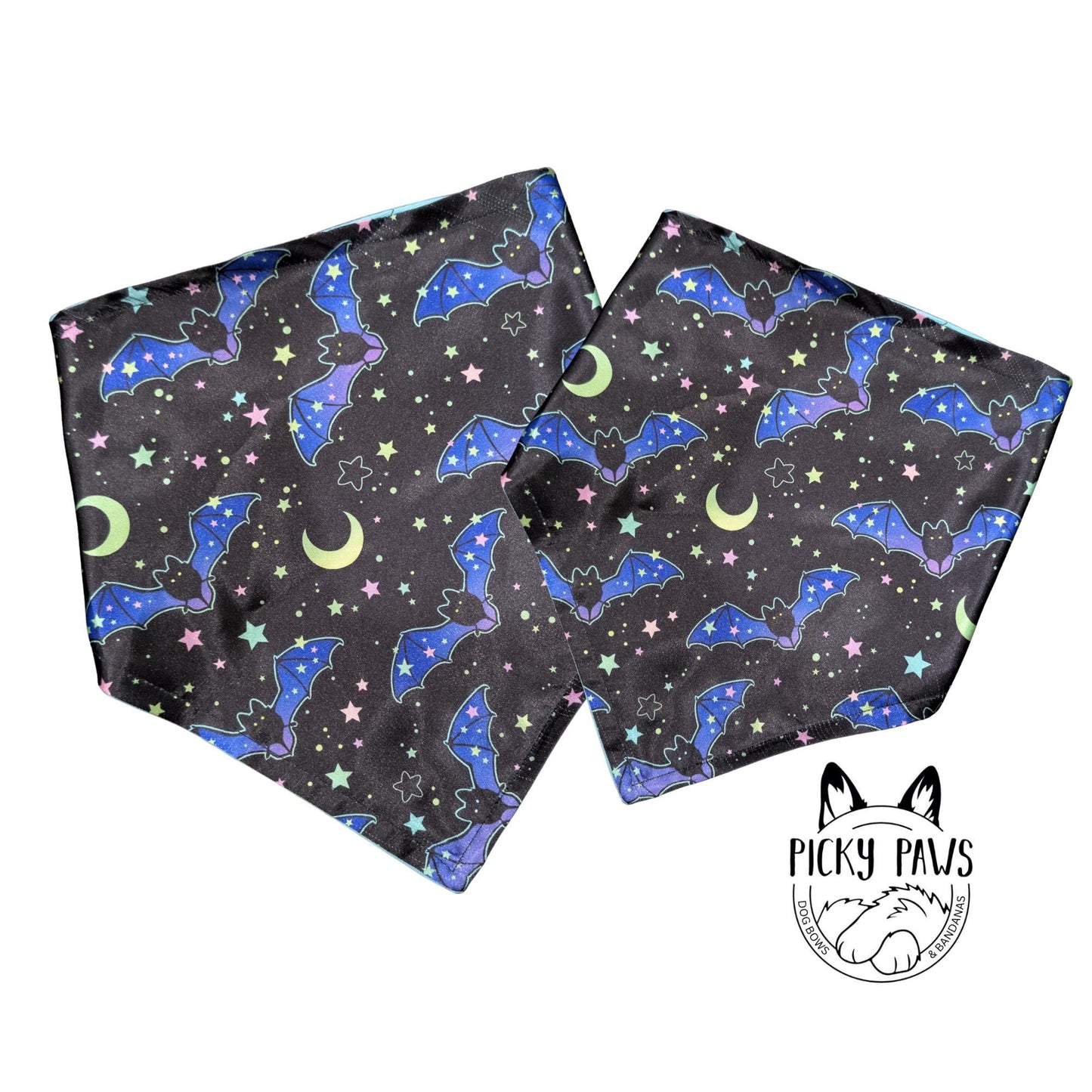 Dog Bandana - Purple Halloween Bats