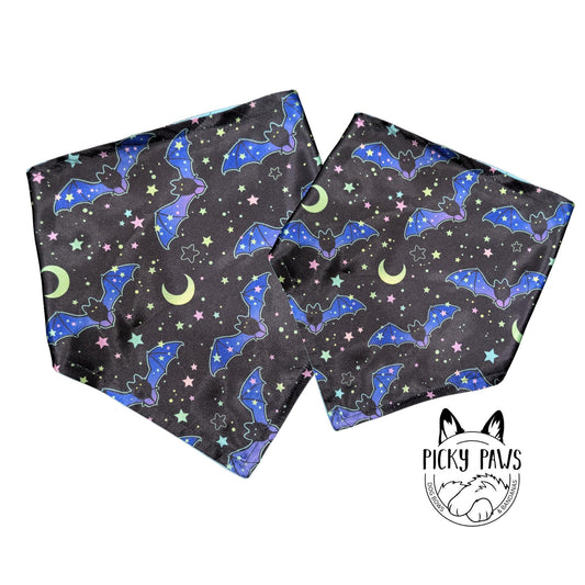 Dog Bandana - Purple Halloween Bats