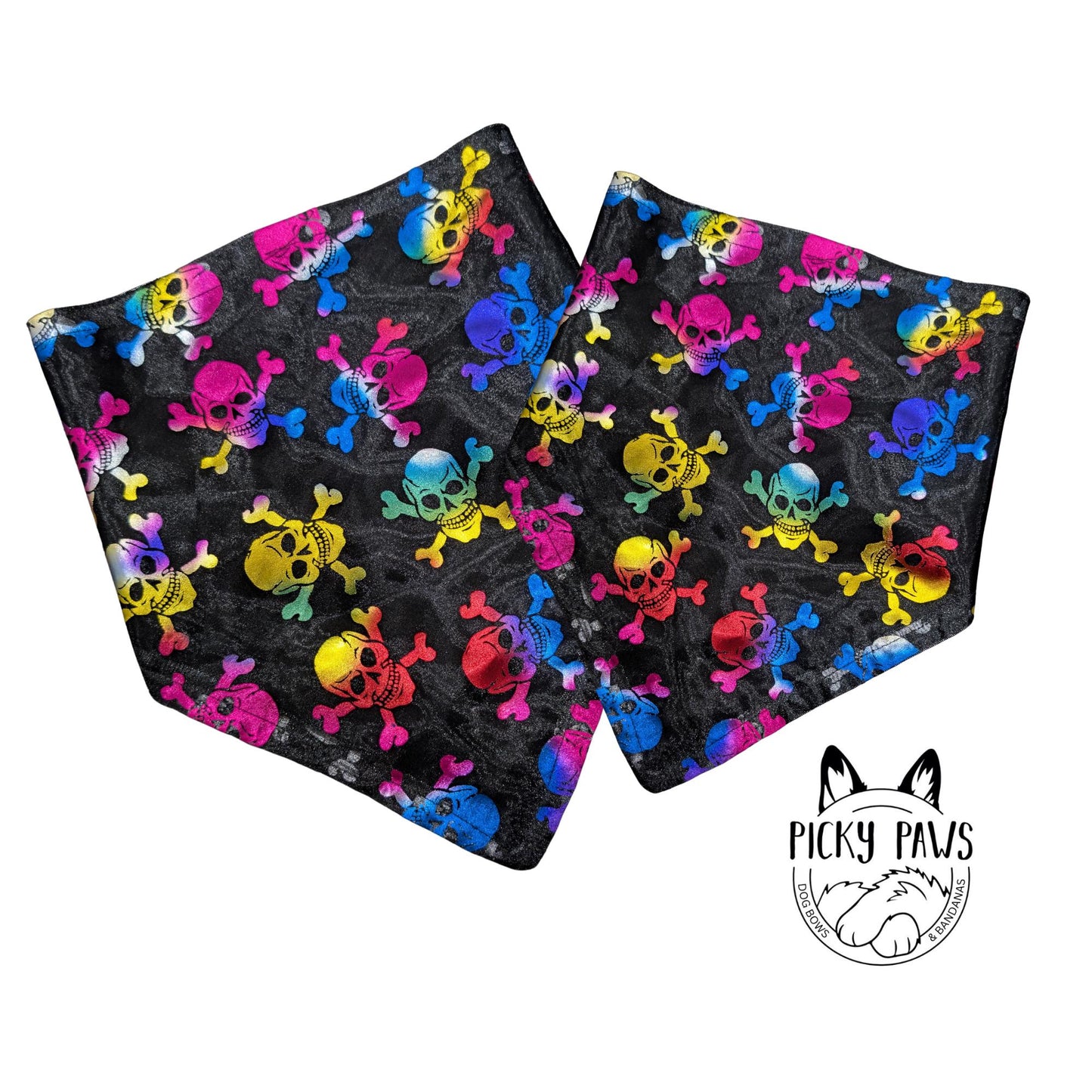 Dog Bandana - Rainbow Bones